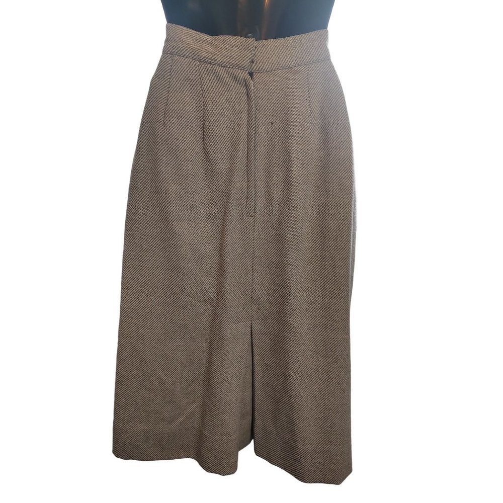 70's - 80's Albert Nipon Designer Wool Diagonal S… - image 1